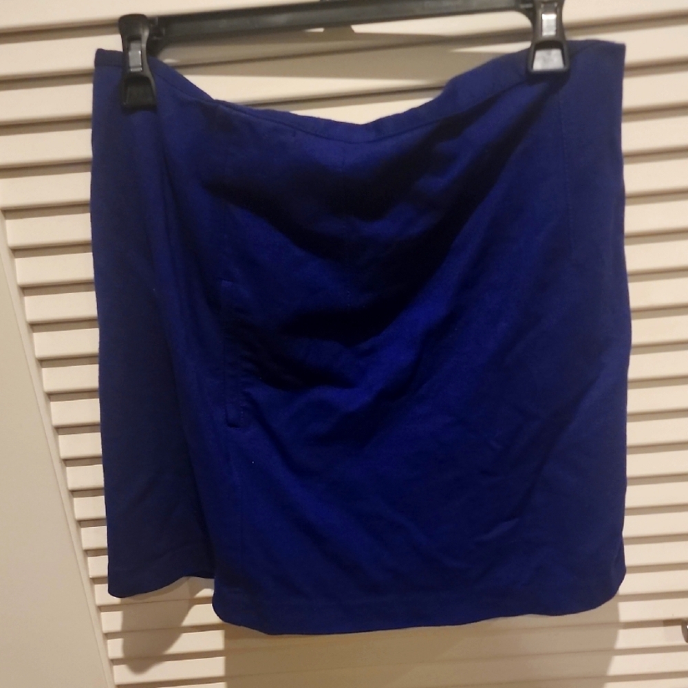 Electric  Blue  short Career Skirt